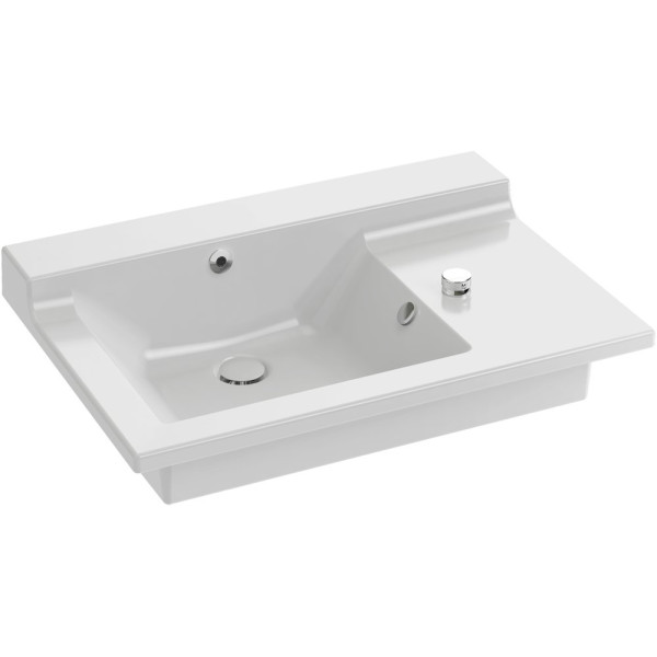 Раковина Jacob Delafon Soprano EXL122 80 см, со смесителем