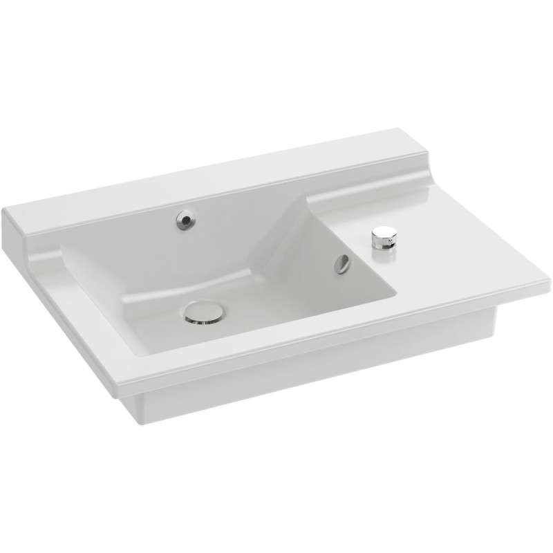 Раковина Jacob Delafon Soprano EXL122 80 см, со смесителем