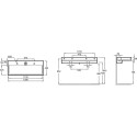 Раковина Jacob Delafon Terrace EXB9112-00 120 см с подсветкой