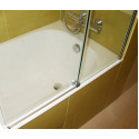 Шторка на ванну GuteWetter Slide Pearl GV-862 правая 120 см стекло бесцветное, профиль хром
