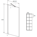 Шторка на ванну Radaway Idea Black PNJ II Factory 60