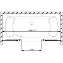 Шторка на ванну Radaway Idea Black PN DWD 160