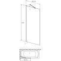 Шторка на ванну Radaway Idea PNJ II 70