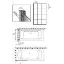 Шторка на ванну Radaway Nes Black PNJ I Factory 90 R