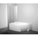 Шторка на ванну Ravak Rosa CVSK1 140/150 L Transparent, профиль сатин
