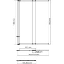 Шторка на ванну Wasserkraft Dill 61S 100