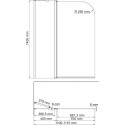 Шторка на ванну Wasserkraft Leine 35P02-110
