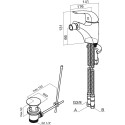 Смеситель AM.PM Sense 5 F7583132 для биде