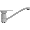 Смеситель AquaGranitEx C-1040 для кухонной мойки, серый
