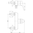 Смеситель Aquanet Round Handle SD90707 для душа