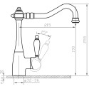 Смеситель Argo Pula 35-03L для кухонной мойки