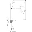 Смеситель Axor Citterio M 34127330 для раковины, полированный чёрный хром
