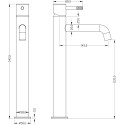 Смеситель Boheme Uno 462-MW для раковины, белый