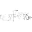 Смеситель Boheme Uno 465-MW С ВНУТРЕННЕЙ ЧАСТЬЮ, для раковины, белый