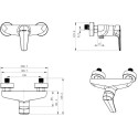 Смеситель Bravat Arden F9351385BC-01-RUS для душа, черный
