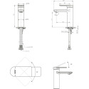 Смеситель Bravat Eddie F1369402BW-ENG для раковины, черный
