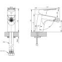 Смеситель Bravat Line F35299C-1 для биде