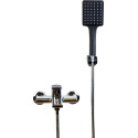 Смеситель Bronze de Luxe Element EL03CB для ванны с душем, хром, черный