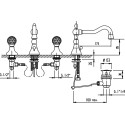 Смеситель Cezares Atlantis ATLANTIS-BLS2-A-02-Sw для раковины