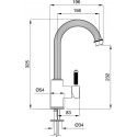 Смеситель Cezares Olimp LSM2 03/24 L для раковины