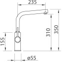 Смеситель Clever Caiman 61237 для кухонной мойки