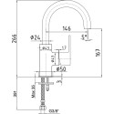 Смеситель E.C.A. Nita 102188036EX для раковины