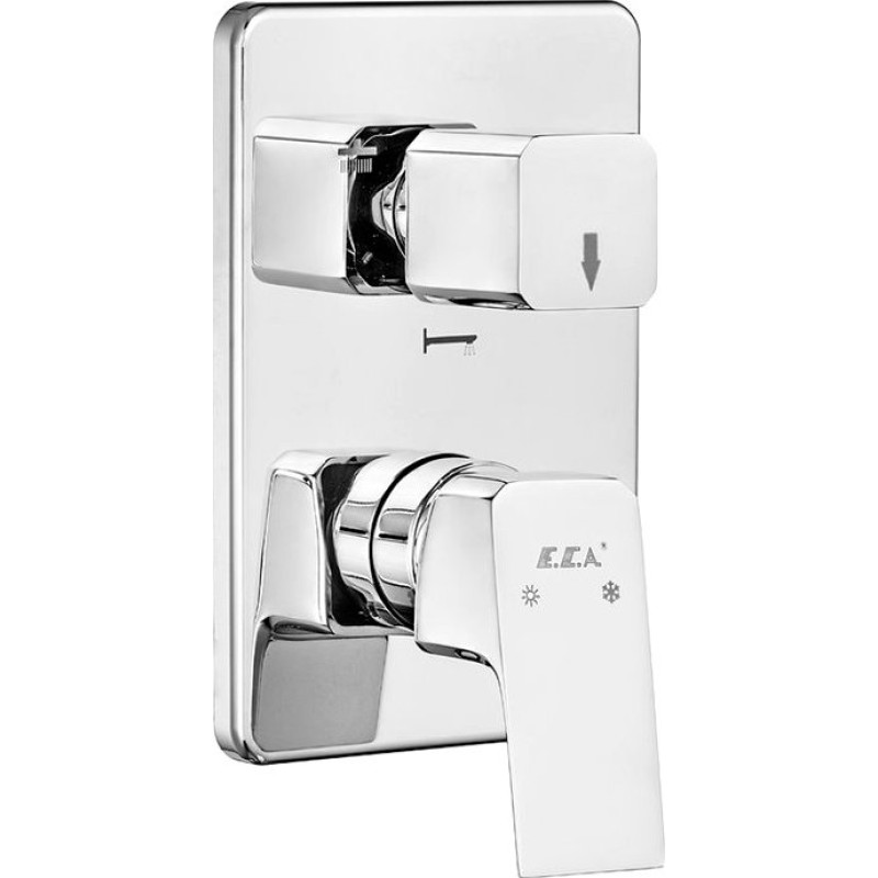 Смеситель E.C.A. Tiera 102167305EX-K для ванны с душем, хром