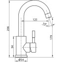 Смеситель Elghansa Stainless steel 16B4031-Steel для раковины