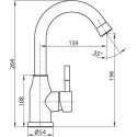 Смеситель Elghansa Stainless steel 16C4131-Steel для раковины