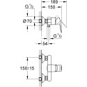Смеситель Grohe BauLoop 23340000 для душа