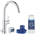Смеситель Grohe Blue Pure BauCurve 30385000 для кухонной мойки, с фильтром