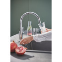 Смеситель Grohe Blue Pure BauCurve 30385000 для кухонной мойки, с фильтром