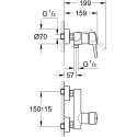 Смеситель Grohe Concetto 32210001 для душа