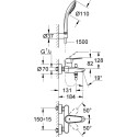Смеситель Grohe Eurodisc Cosmopolitan 33395002 для ванны с душем