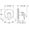 Смеситель Grohe Eurosmart 24042003 для душа