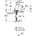 Смеситель Grohe Eurosmart New 23372002 для раковины