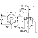 Смеситель Grohe Eurostyle Cosmopolitan 33635002 С ВНУТРЕННЕЙ ЧАСТЬЮ