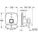 Смеситель Grohe Grandera 24068000 для ванны с душем