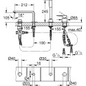 Смеситель Grohe Lineare New 19577001 на борт ванны