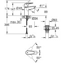 Смеситель Grohe Start Edge 23898001 для раковины
