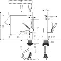 Смеситель Hansgrohe Finoris 230 76063670 для раковины, матовый черный