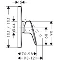 Смеситель Hansgrohe Logis 71605000 для душа