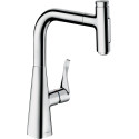 Смеситель Hansgrohe Metris Select M71 73817000 для кухонной мойки, хром