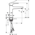 Смеситель Hansgrohe Metropol 74506000 для раковины
