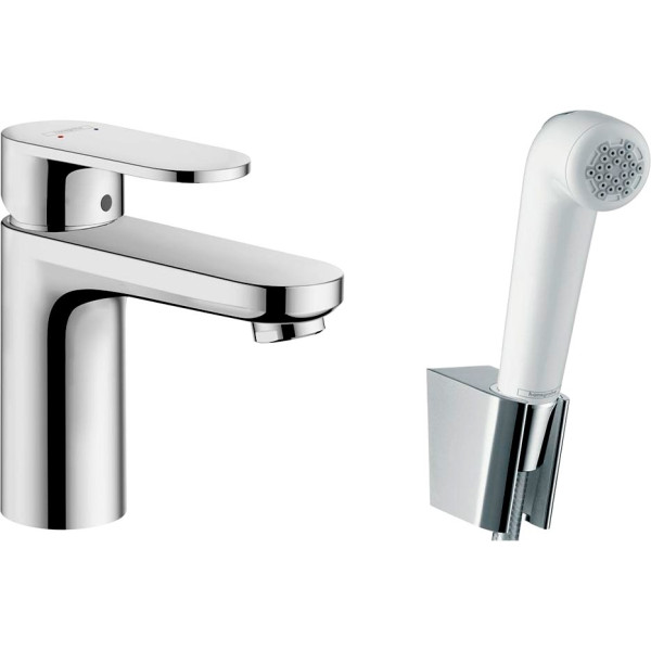 Смеситель Hansgrohe Vernis Blend 71215000 для раковины с гигиеническим душем, хром