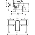 Смеситель Hansgrohe Vernis Shape 71656000 для душа, хром
