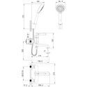 Смеситель IDDIS Oxford OXFSB02i02 для ванны с душем