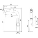 Смеситель IDDIS Pure PURBLFBi05 для кухонной мойки