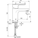 Смеситель Ideal Standard Ceraplin III Slim BC567AA для раковины