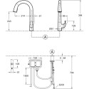 Смеситель Jacob Delafon Sensate E72218-B7-CP для кухонной мойки